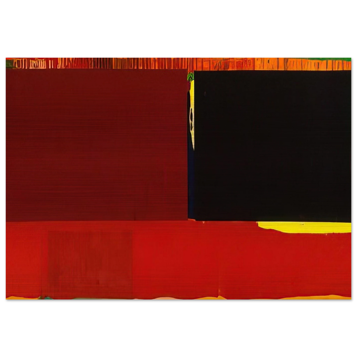 29. 03. 60 - 1960 - John Hoyland Brushed Aluminum Print - 70x100 cm / 28x40 inches | John Hoyland Aluminum Print | John Hoyland Prints