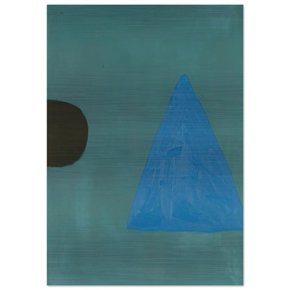 Blue on Blue - 1967 - William Scott Brushed Aluminum Print - 70x100 cm / 28x40 inches | William Scott Aluminum Print | William Scott Prints