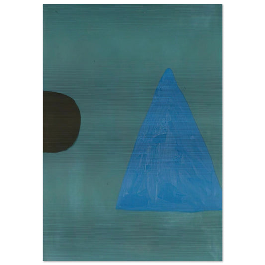 Blue on Blue - 1967 - William Scott Brushed Aluminum Print - 70x100 cm / 28x40 inches | William Scott Aluminum Print | William Scott Prints