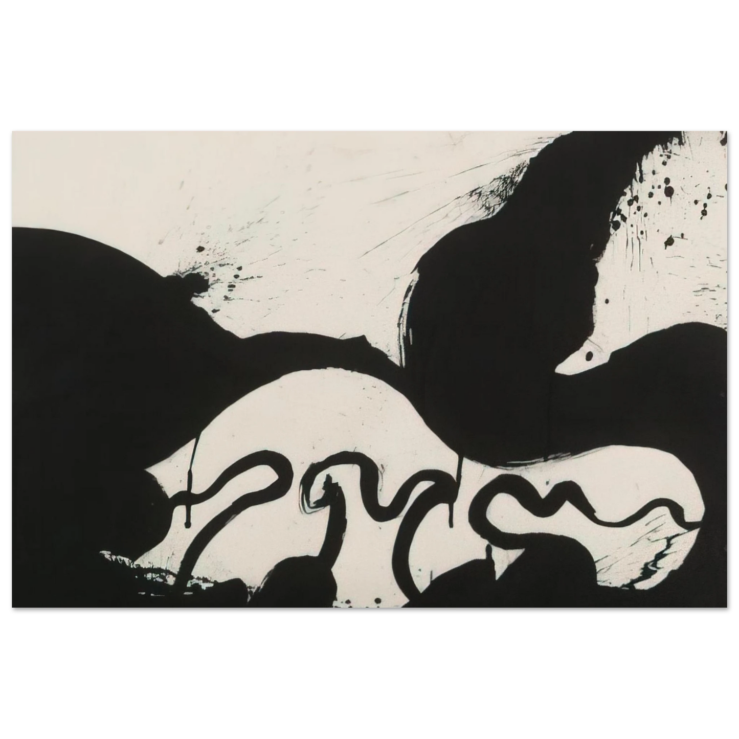 Helen Frankenthaler - Untitled - 1973 Wall art - 13x18 cm / 5x7 inches - Premium Wooden Framed Poster With Fine Art Paper-canvas - White frame