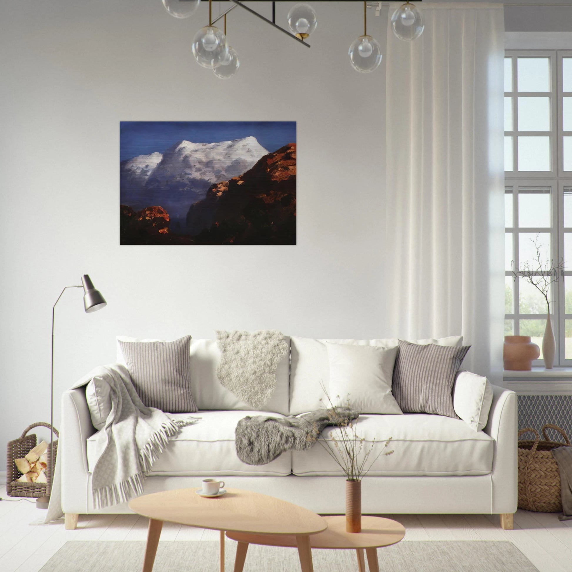 Mountains - Arkhyp Kuindzhi Brushed Aluminum Print - 70x100 cm / 28x40 inches | Arkhyp Kuindzhi Aluminum Print | Arkhyp Kuindzhi Prints