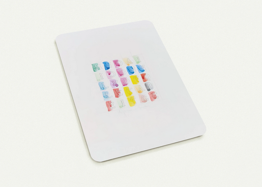 MILLENOVECENTOTTANTACINQUE 1985 By Alighiero Boetti Pack of 10 Post Cards | Alighiero Boetti Post Cards | A6 (10.5 x 14.8 cm) - 4.1 x 5.8 inches