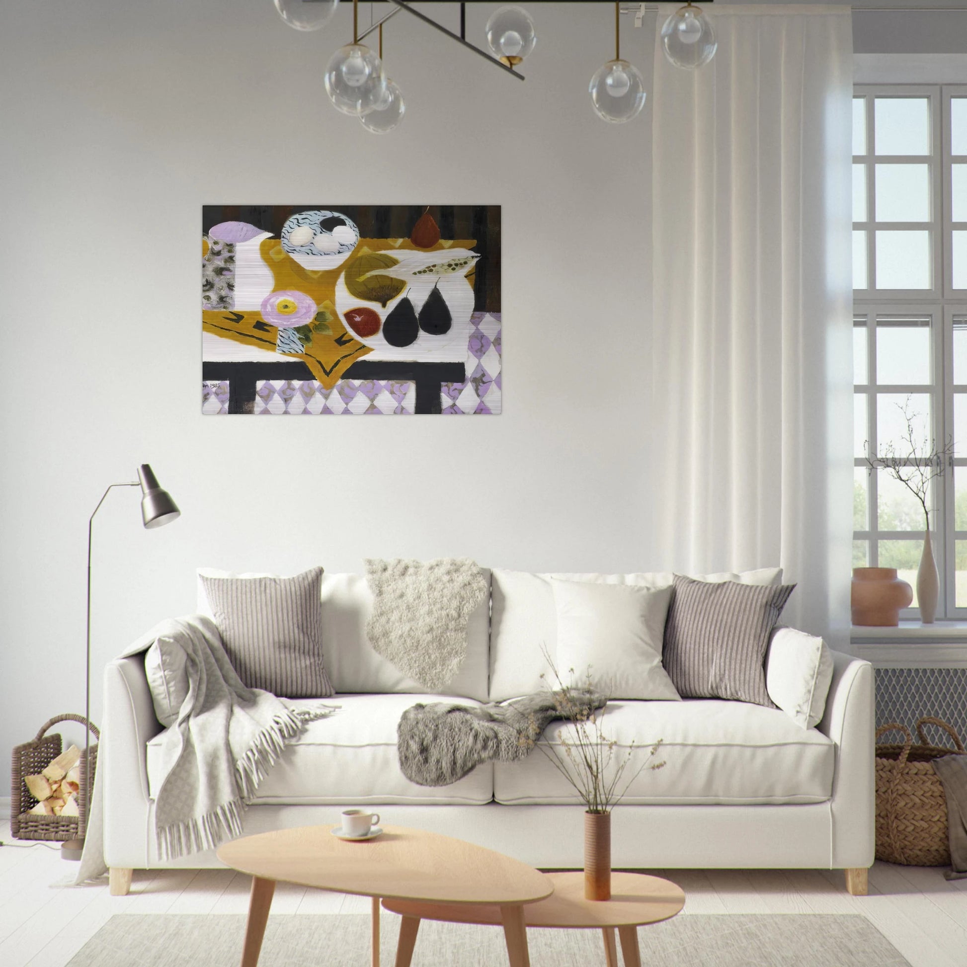 Bowl of Eggs - 1985 - Mary Fedden Brushed Aluminum Print - 70x100 cm / 28x40 inches | Mary Fedden Aluminum Print | Mary Fedden Prints