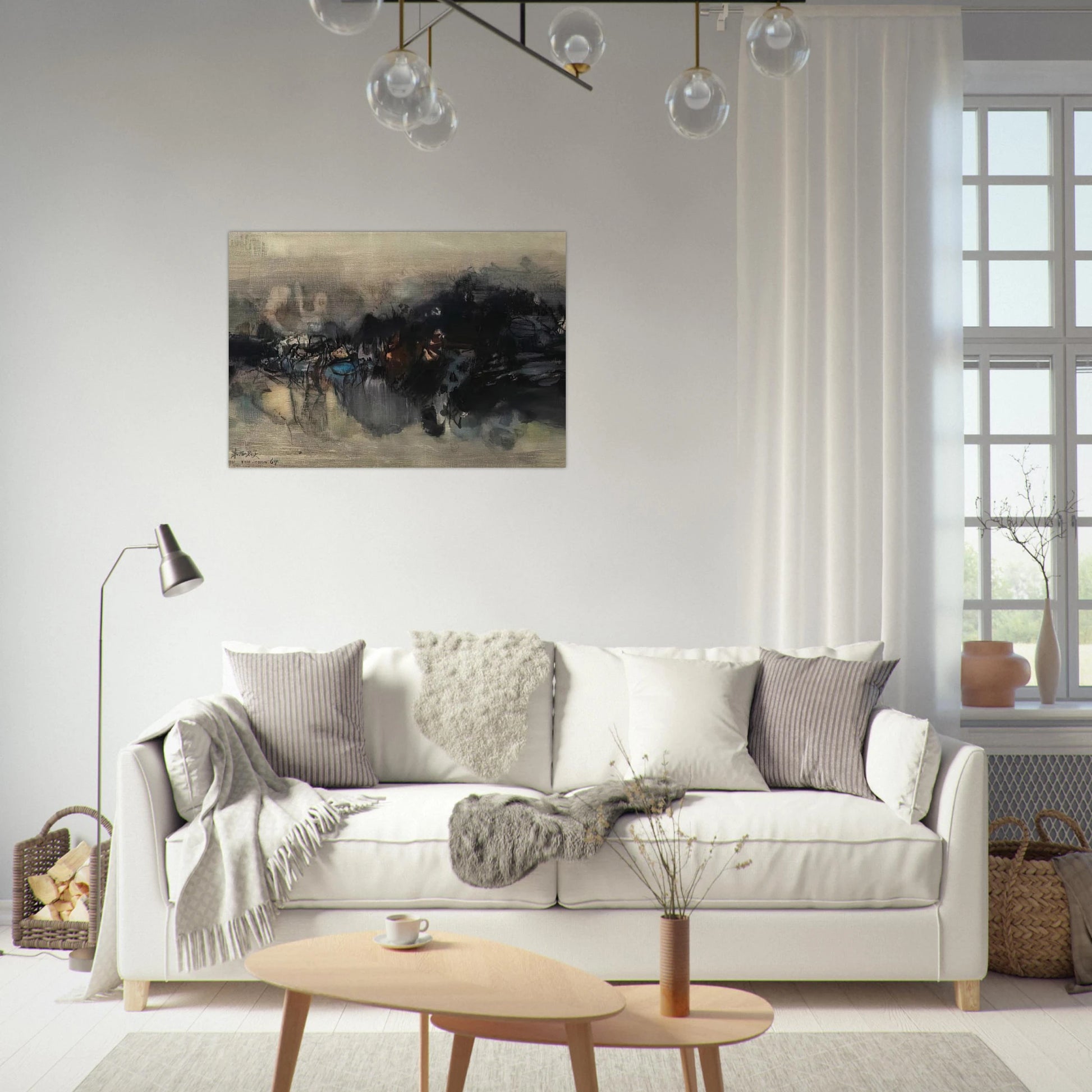 UNTITLED 1964 - Chu teh Chun Brushed Aluminum Print - 70x100 cm / 28x40 inches | Chu teh Chun Aluminum Print | Chu teh Chun Prints