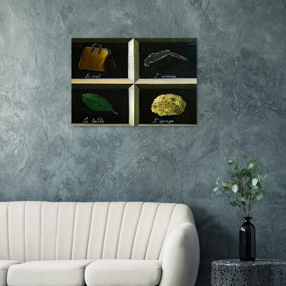 THE INTERPRETATION OF DREAMS 1927 - Rene Magritte Brushed Aluminum Print - 70x100 cm / 28x40 inches | Rene Magritte Aluminum Print | Rene Magritte Prints