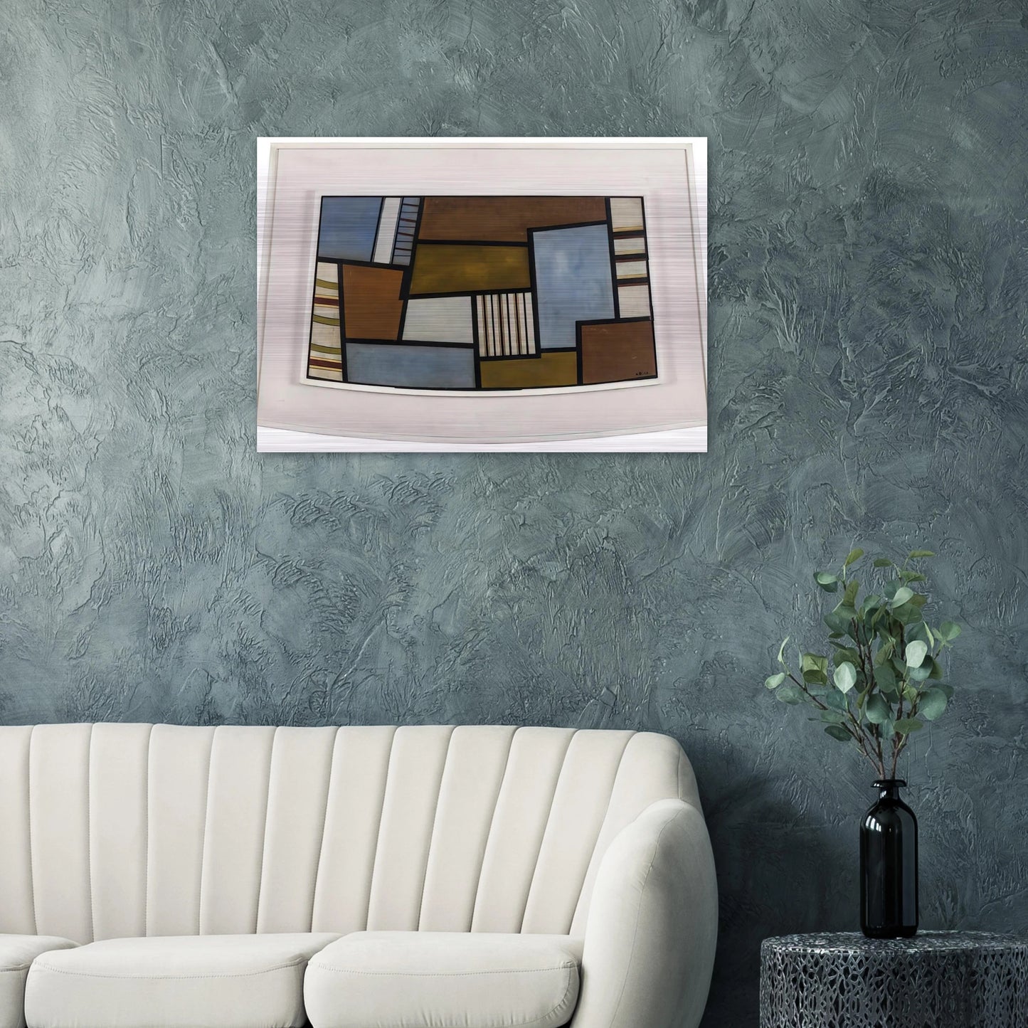 Mad II - 1945 - Carmelo Arden Quin Brushed Aluminum Print - 70x100 cm / 28x40 inches | Carmelo Arden Quin Aluminum Print | Carmelo Arden Quin Prints