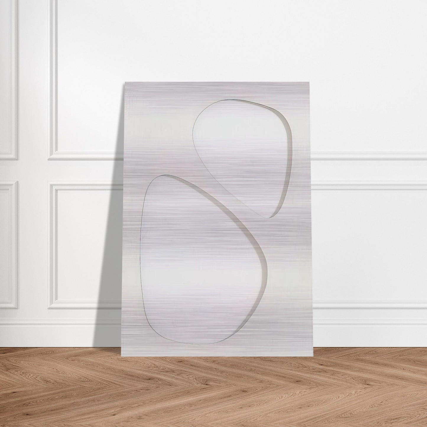 Volume bianco - 1959 - Dadamaino Brushed Aluminum Print - 70x100 cm / 28x40 inches | Dadamaino Aluminum Print | Dadamaino Prints