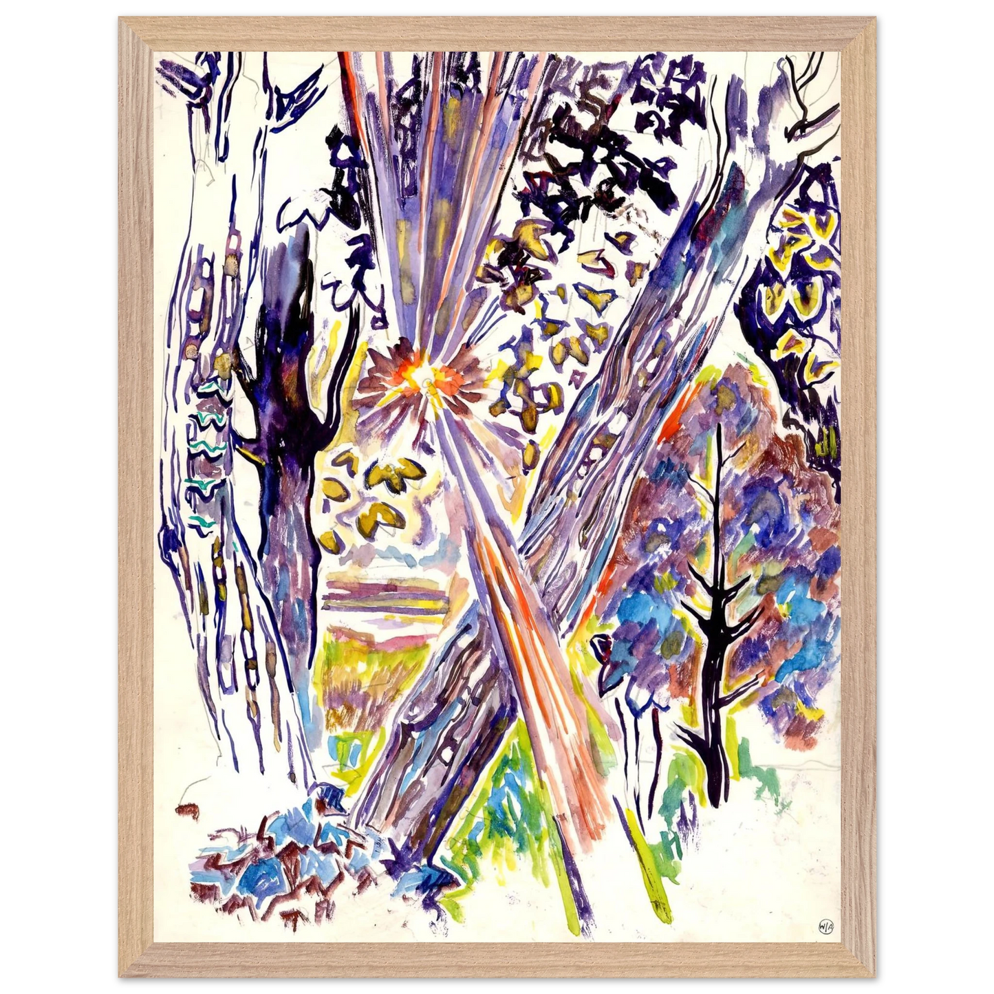Walter Inglis Anderson - Walter Anderson Wall art - 21x29.7 cm / 8x12" - Premium Wooden Framed Poster With Fine Art Paper-canvas - Wood frame
