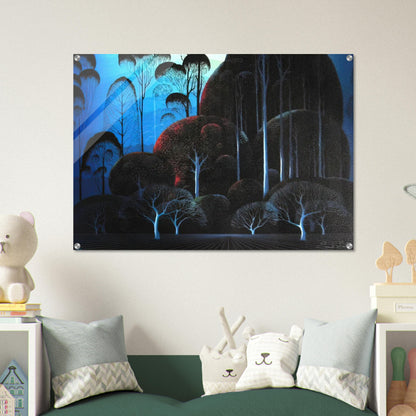 Enchanted Forest - Eyvind Earle Acrylic Print - 70x100 cm / 28x40″ inches