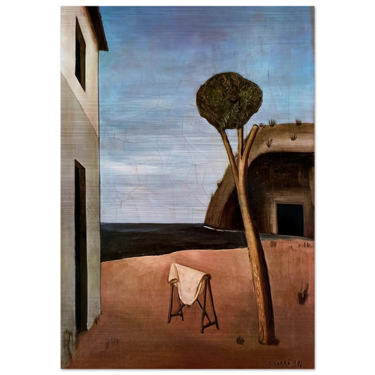 A PINE BY THE SEA 1921 - Carlo Carra Brushed Aluminum Print - 70x100 cm / 28x40 inches | Carlo Carra Aluminum Print | Carlo Carra Prints