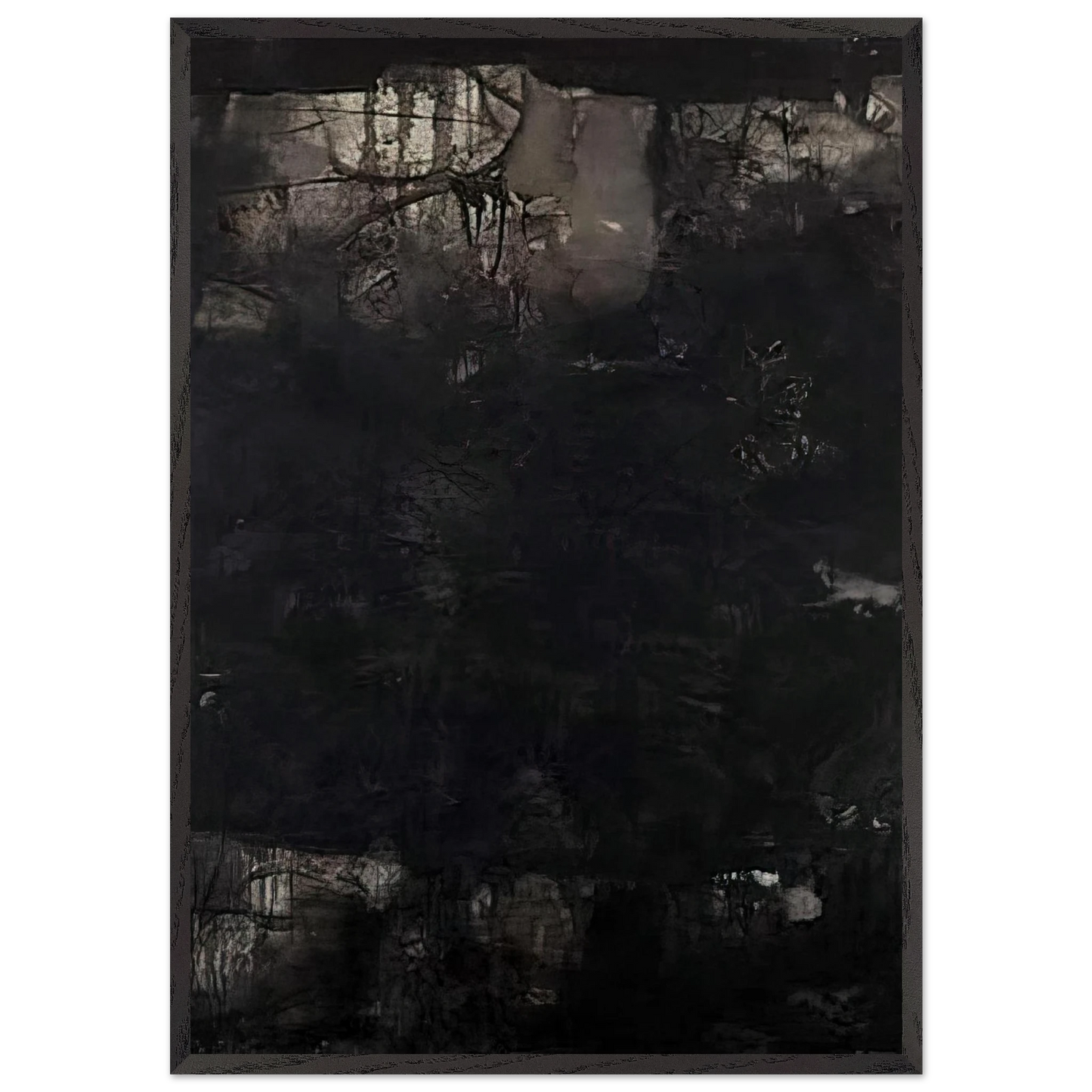 Untitled - 1950 N1 - Edward Corbett 70x100 cm / 28x40 inches Framed Art Print – Black Wooden Frame