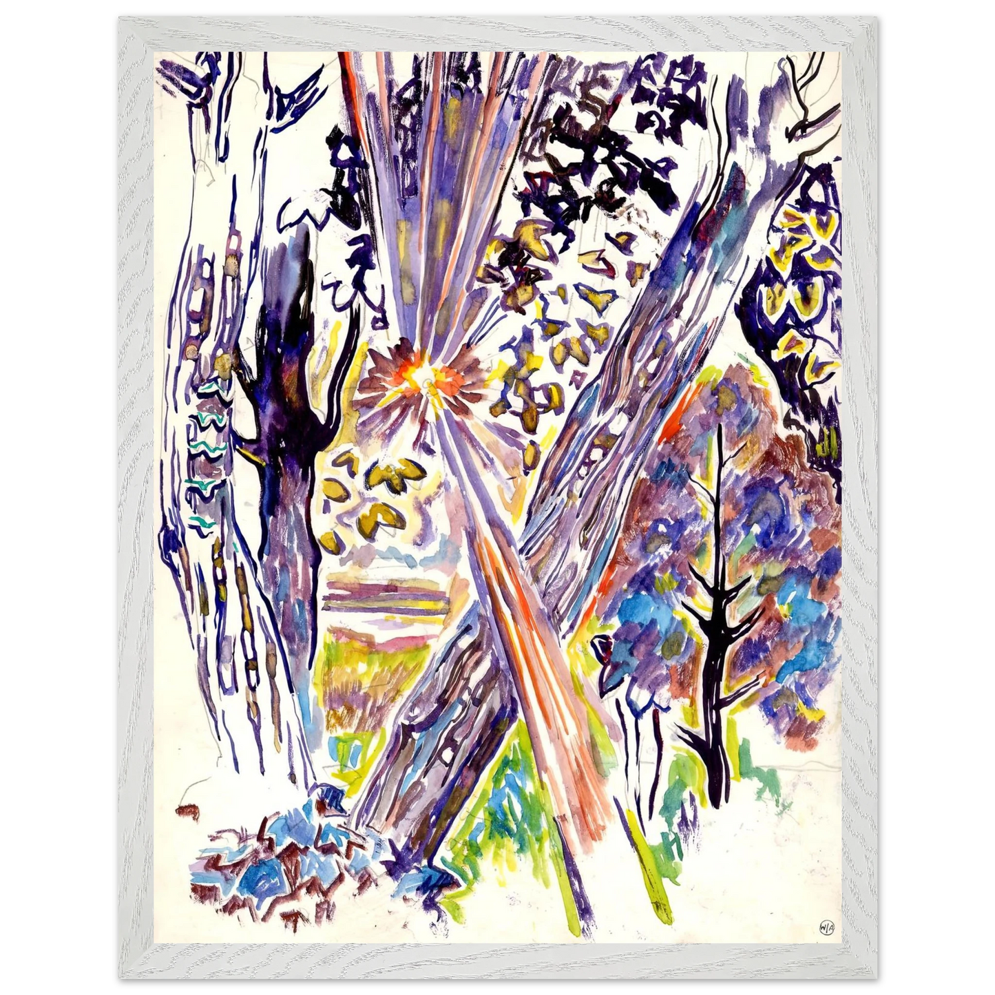 Walter Inglis Anderson - Walter Anderson Wall art - 15x20 cm / 6x8 inches - Premium Wooden Framed Poster With Fine Art Paper-canvas - Black frame