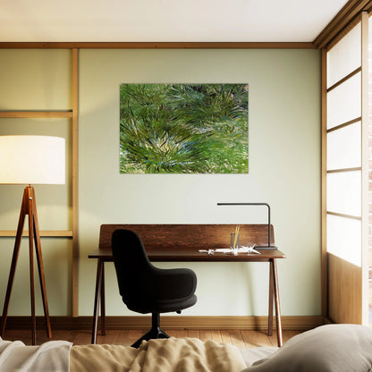 Clumps of Grass - Vincent van Gogh Brushed Aluminum Print - 70x100 cm / 28x40 inches | Vincent van Gogh Aluminum Print | Vincent van Gogh Prints