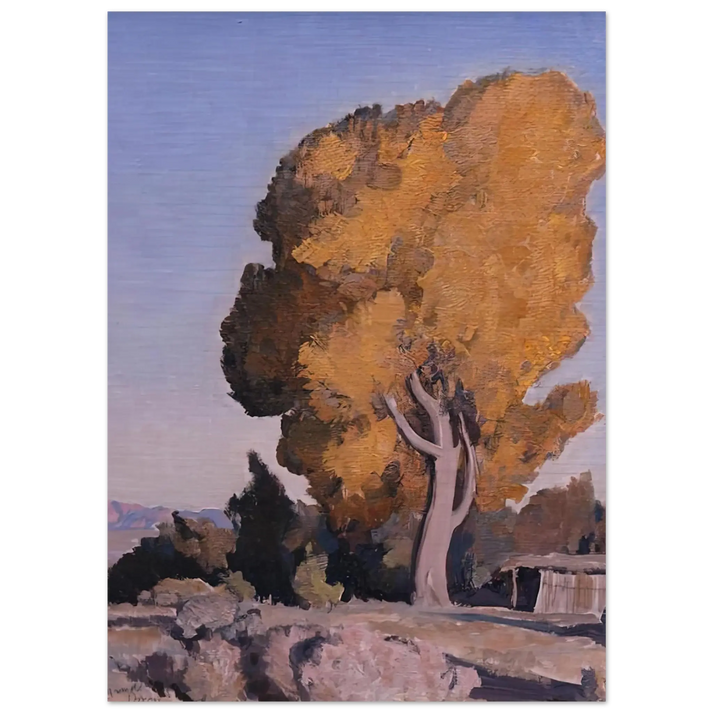 Maynard Dixon - LOW COUNTRY COTTONWOOD 1940 Wall art - 30x45 cm / 12x18 Inches - Fine Art Poster - -