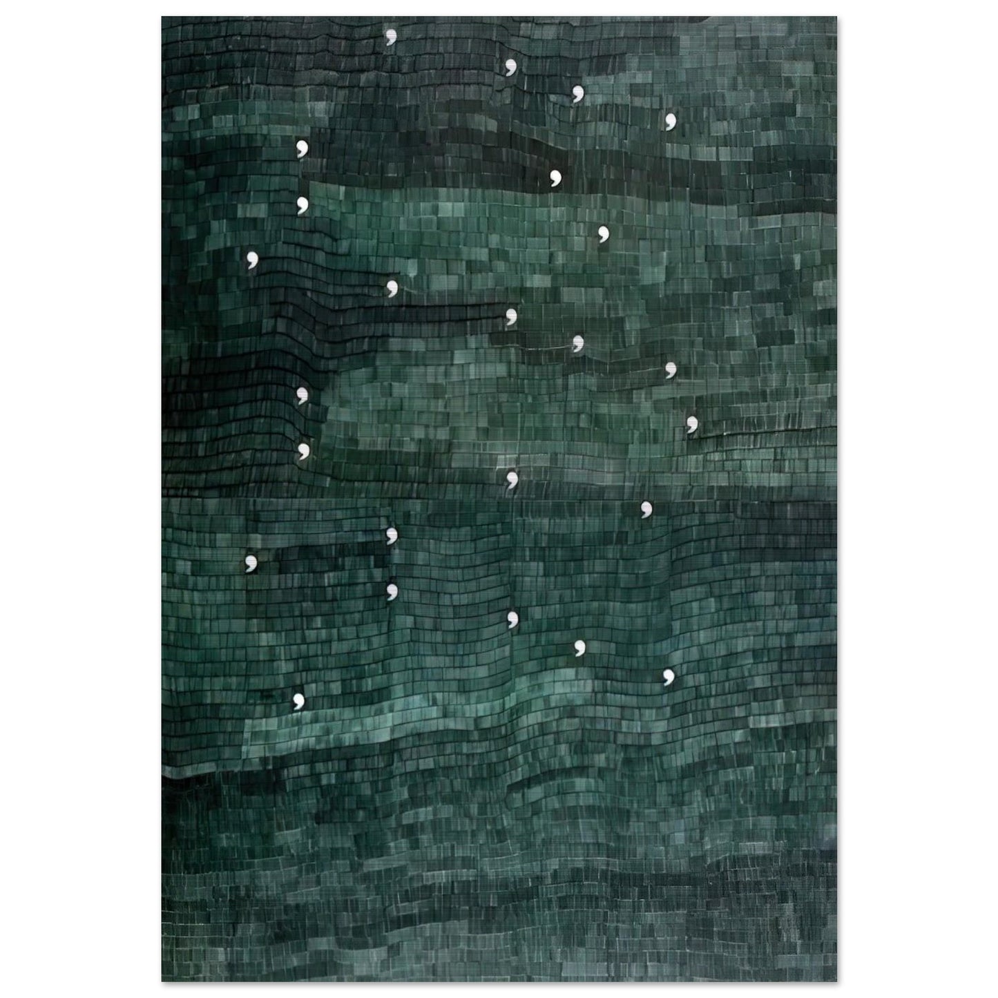 CINQUE PER CINQUE VENTICINQUE 1983 - Alighiero Boetti Brushed Aluminum Print - 70x100 cm / 28x40 inches | Alighiero Boetti Aluminum Print | Alighiero Boetti Prints