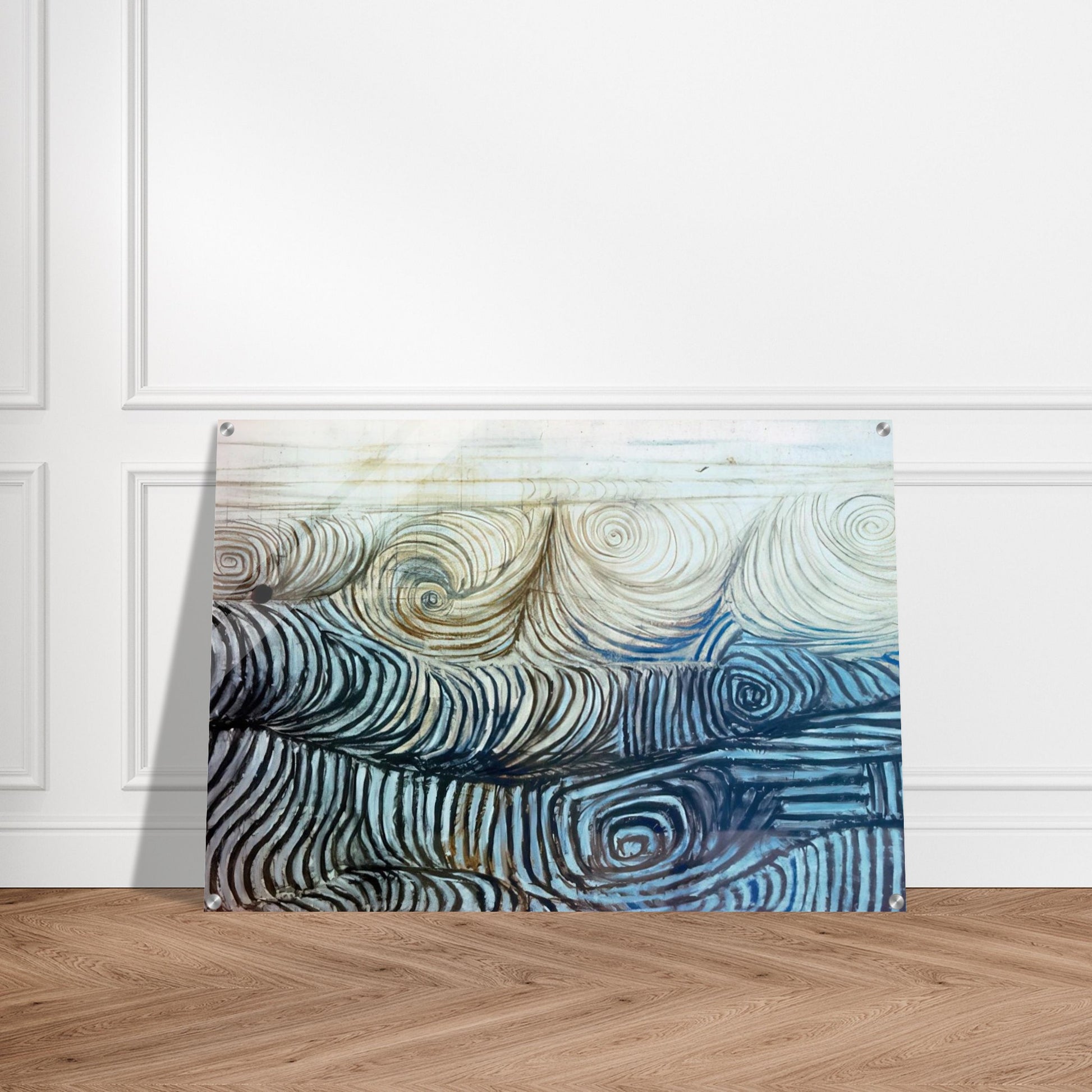 THE WAVE 1950 - Victor Pasmore Acrylic Print - 70x100 cm / 28x40″ inches