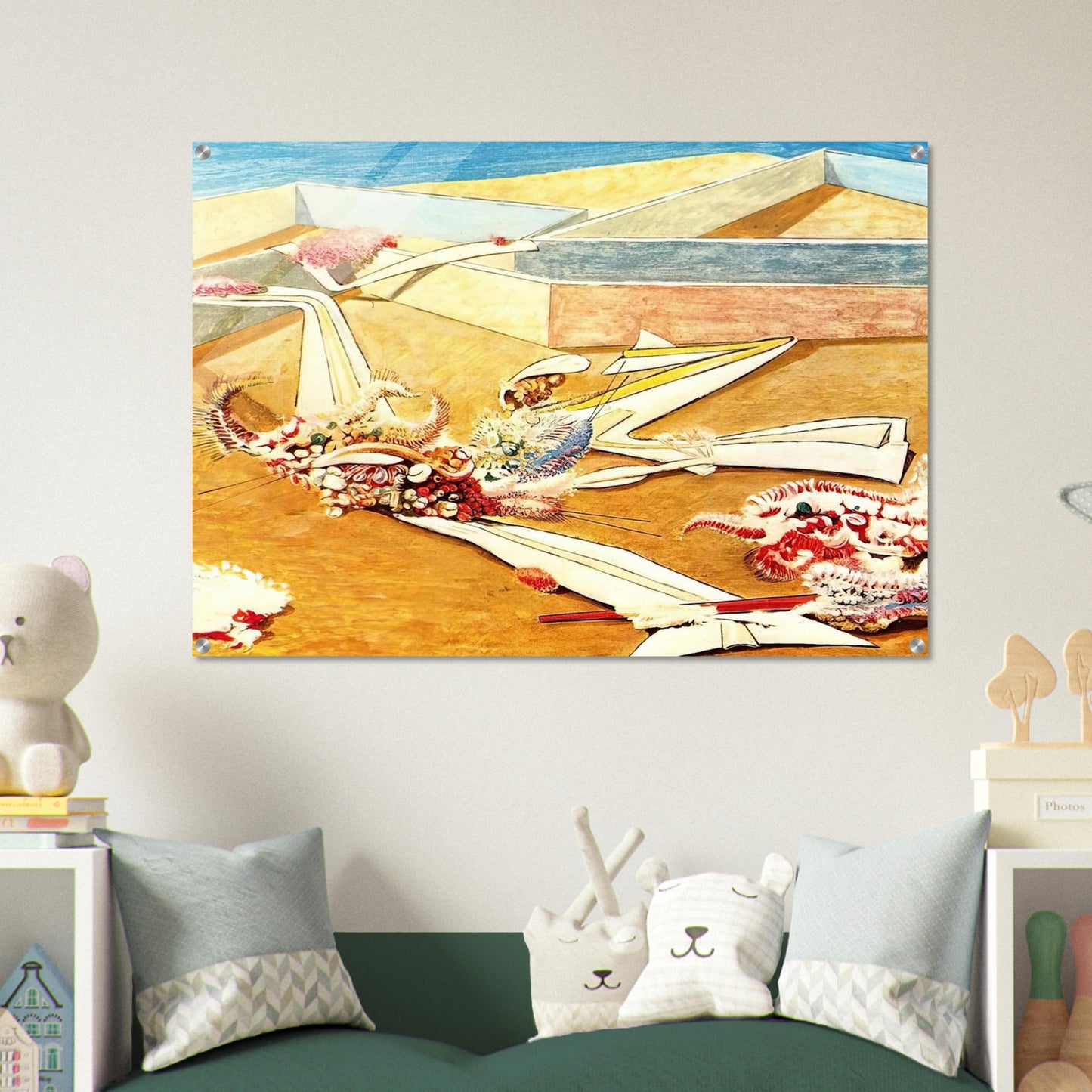 Flying Horse Garden - Max Ernst Acrylic Print - 70x100 cm / 28x40″ inches | Max Ernst Wall Art | Max Ernst Prints