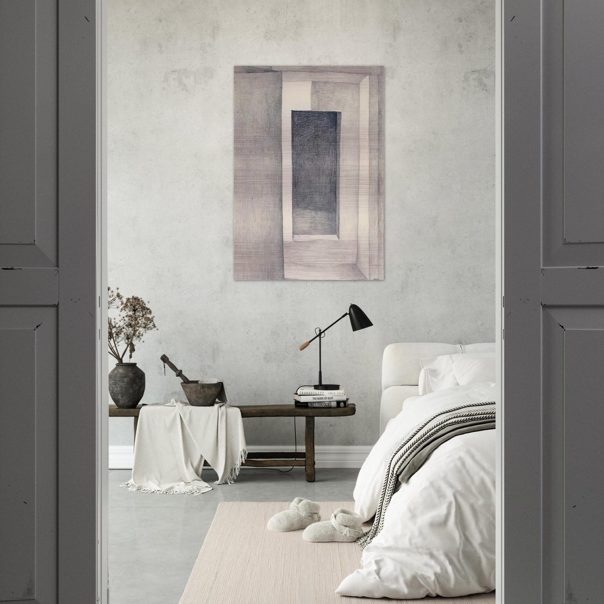 Patio Door - Georgia O'Keeffe Brushed Aluminum Print - 70x100 cm / 28x40 inches | Georgia O'Keeffe Aluminum Print | Georgia O'Keeffe Prints