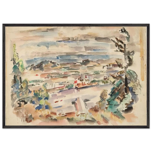 Untitled - 1929 - Mark Rothko 70x100 cm / 28x40 inches Framed Art Print – Black Wooden Frame