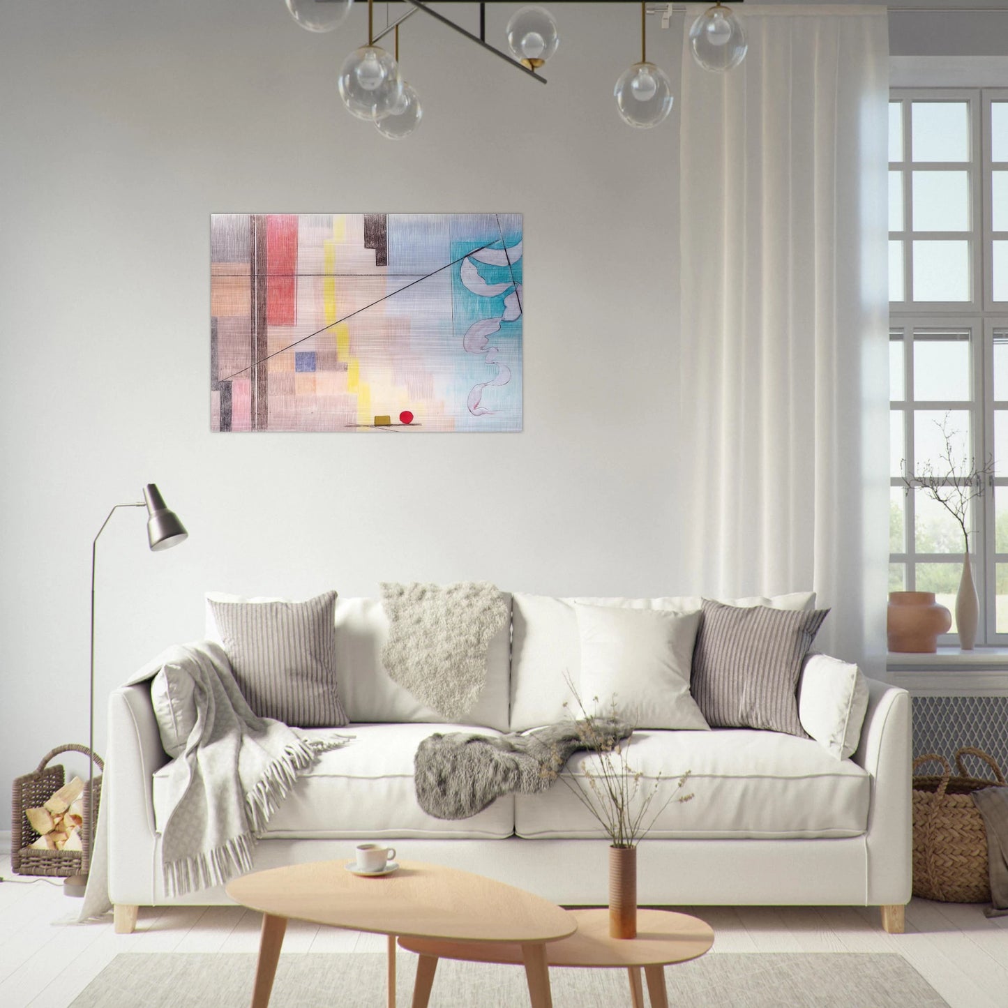 Die Kontraste - Abstract Art - Johannes Itten Brushed Aluminum Print - 70x100 cm / 28x40 inches | Johannes Itten Aluminum Print | Johannes Itten Prints