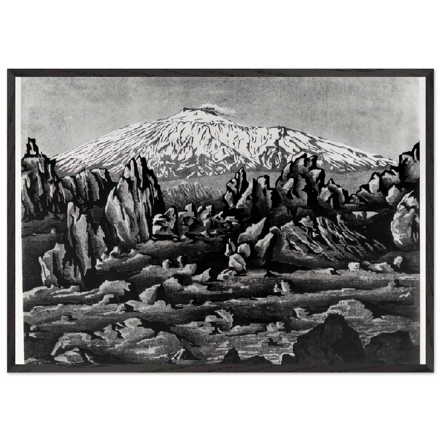ESCHER 15 - MC Escher 70x100 cm / 28x40 inches Framed Art Print – Black Wooden Frame | Maurits Cornelis Escher Prints