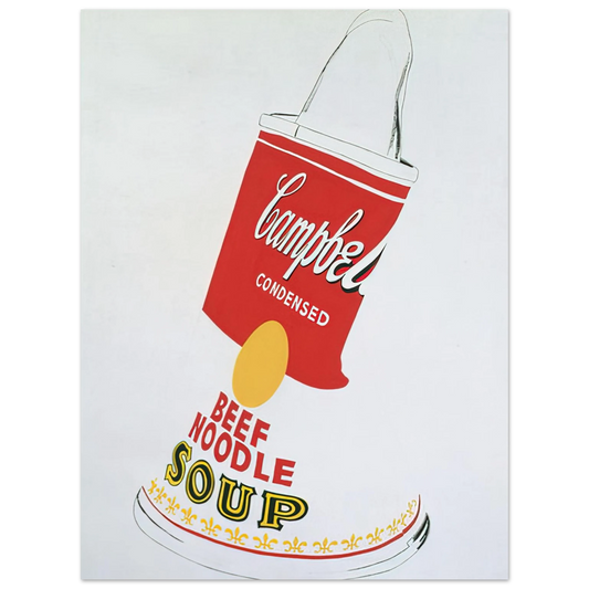 Andy Warhol - Crushed Campbell's Soup Can  Beef Noodle  Fine Art Poster