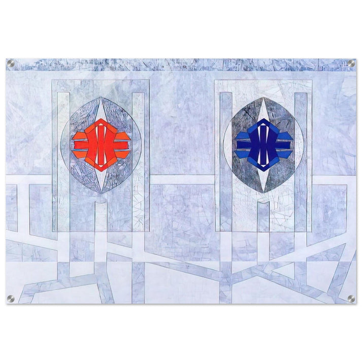 Twice - 1972 - Jimmy Ernst Acrylic Print - 70x100 cm / 28x40″ inches | Jimmy Ernst Wall Art | Jimmy Ernst Prints