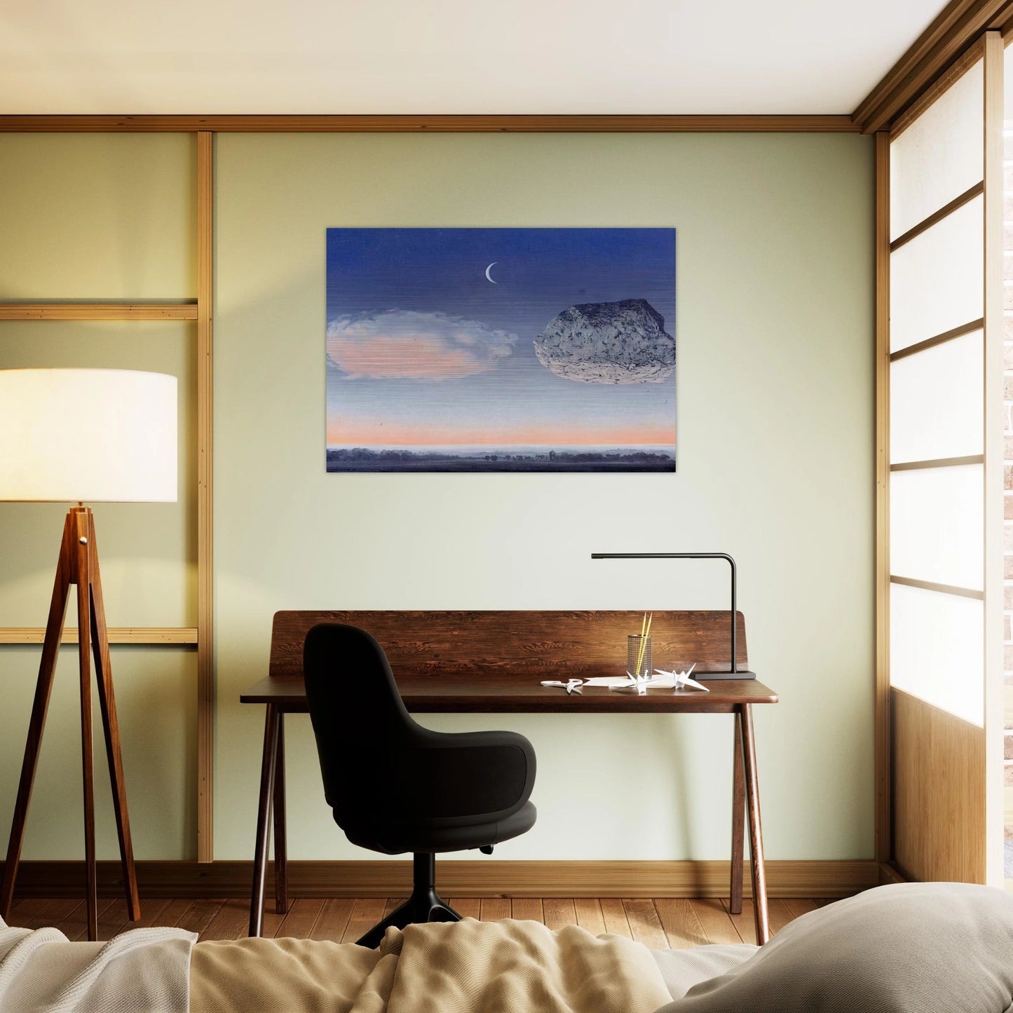 THE BATTLE OF THE ARGONNE 1959 - Rene Magritte Brushed Aluminum Print - 70x100 cm / 28x40 inches | Rene Magritte Aluminum Print | Rene Magritte Prints
