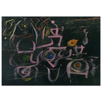Number 3 - 1948 - Bradley Walker Tomlin Brushed Aluminum Print - 70x100 cm / 28x40 inches | Bradley Walker Tomlin Aluminum Print | Bradley Walker Tomlin Prints