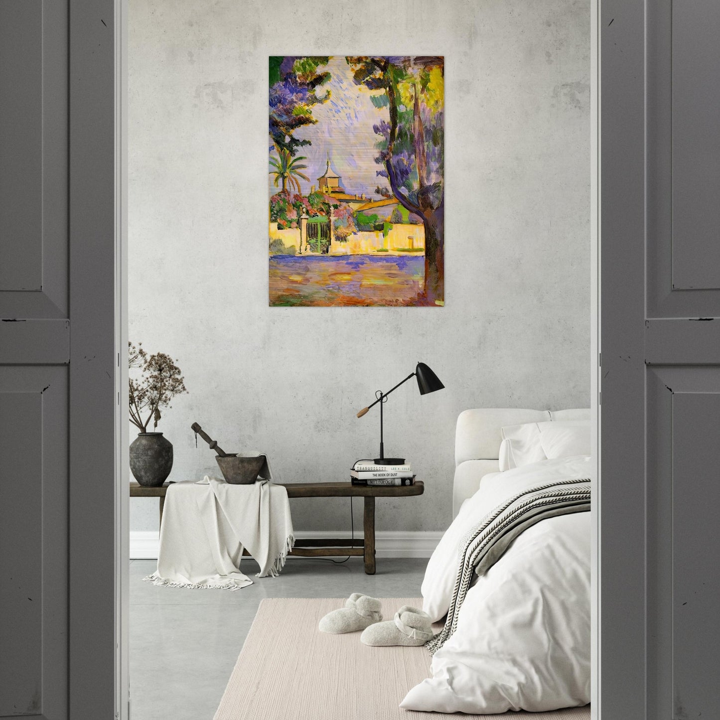PLACE DES LICES ST TROPEZ 1904 - Henri Matisse Brushed Aluminum Print - 70x100 cm / 28x40 inches | Henri Matisse Aluminum Print | Henri Matisse Prints