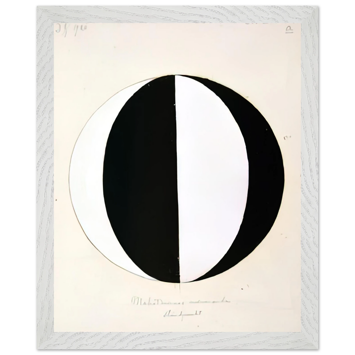 Hilma af Klint - THE MAHATMAS PRESENT STANDING POINT SERIES II NO 2A 1920 Wall art - A1 (59.4 x 84.1  cm) - Fine Art Poster-canvas - -