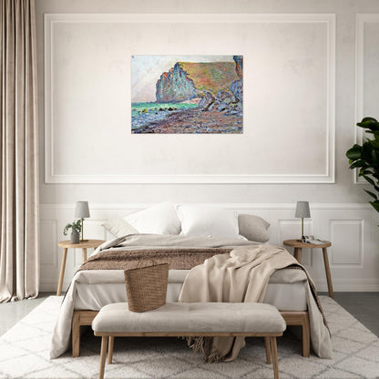 Cliffs of Les Petites-Dalles - claude monet Acrylic Print - 70x100 cm / 28x40″ inches | claude monet Wall Art | claude monet Prints