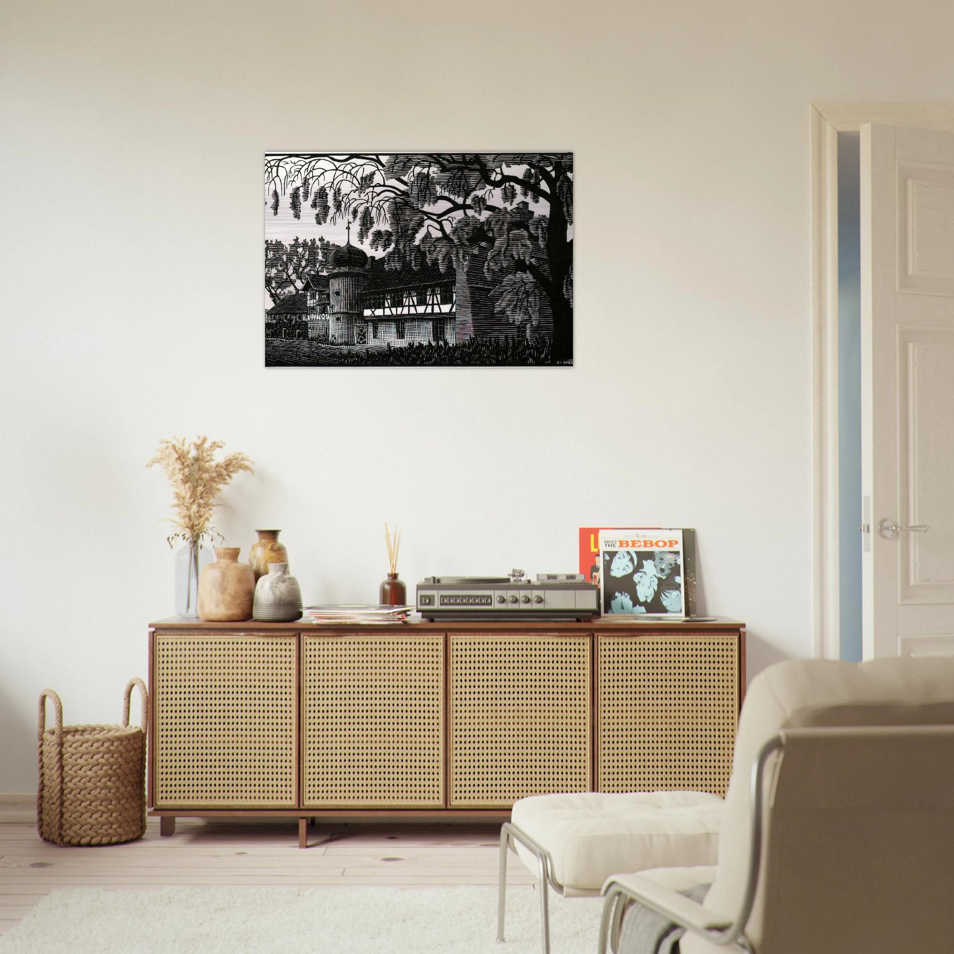 ESCHER (12) - MC Escher Brushed Aluminum Print - 70x100 cm / 28x40 inches | MC Escher Aluminum Print | MC Escher Prints
