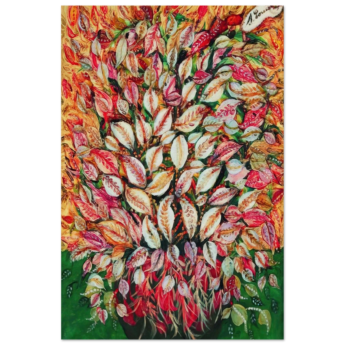 Feuilles - 1928 - Seraphine Louis Art Prints - 100x150 cm / 40x60″ inches | Seraphine Louis Poster | Seraphine Louis Prints