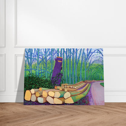 David Hockney - David Hockney Brushed Aluminum Print - 70x100 cm / 28x40 inches | David Hockney Aluminum Print | David Hockney Prints