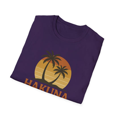 Hakuna Matata T-shirt rétro graphique, T-shirt à l'humeur positive "Pas de soucis", T-shirt inspiré des années 90, Haut avec citation feel-good, Cadeau unisexe