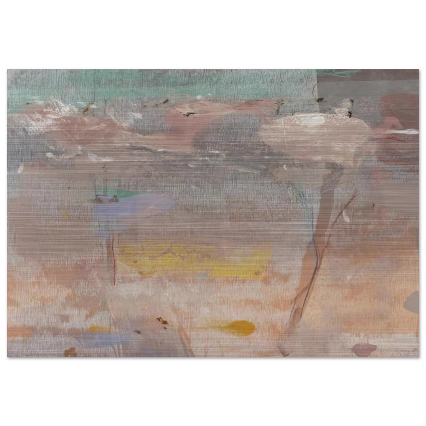 Monotype I - 1981 - Helen Frankenthaler Brushed Aluminum Print - 70x100 cm / 28x40 inches | Helen Frankenthaler Aluminum Print | Helen Frankenthaler Prints
