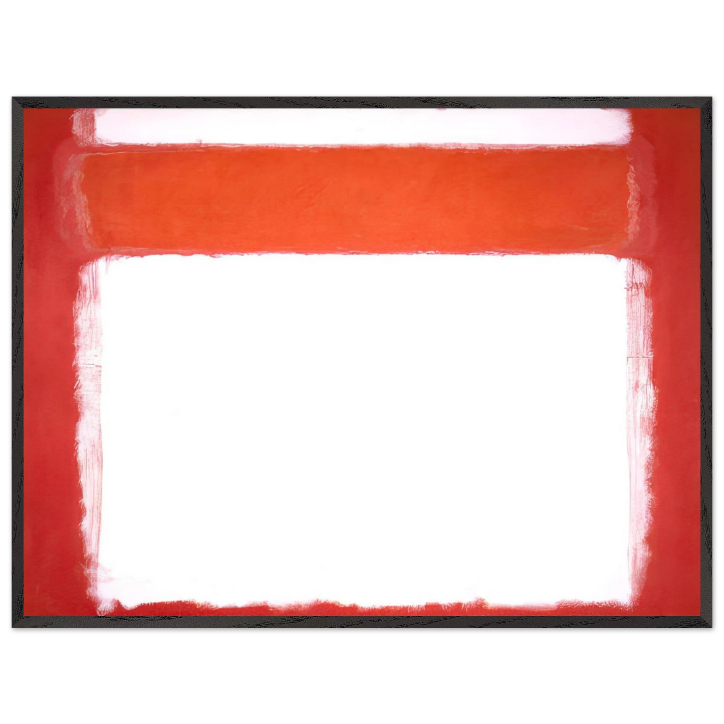 Mark Rothko - No. 16 - 1957 Wall Art - 30x40 cm / 12x16 inches - Premium Wooden Framed Poster With Fine Art Paper - Black frame