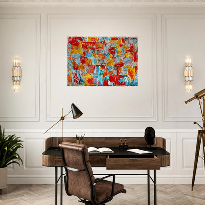 MAP - Jasper Johns Brushed Aluminum Print - 70x100 cm / 28x40 inches | Jasper Johns Aluminum Print | Jasper Johns Prints