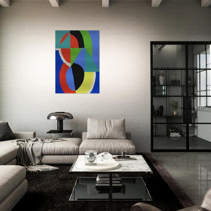 COMPOSITION 2 - Sonia Delaunay Brushed Aluminum Print - 70x100 cm / 28x40 inches | Sonia Delaunay Aluminum Print | Sonia Delaunay Prints