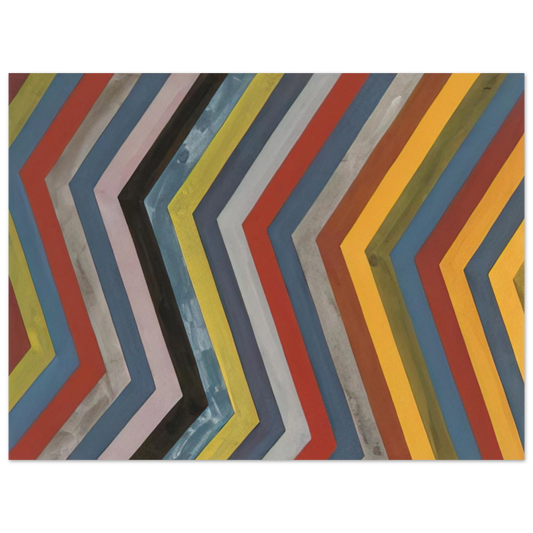 Sol LeWitt - Irregular Bands with Colors Superimposed  75x100 cm / 30x40inches Fine Art Poster