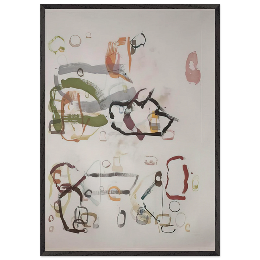 75 Stones - 1989 - John Cage 70x100 cm / 28x40 inches Framed Art Print – Black Wooden Frame