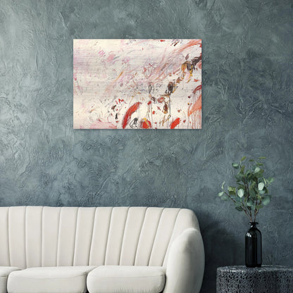 Ferragosto III - Cy Twombly Brushed Aluminum Print - 70x100 cm / 28x40 inches | Cy Twombly Aluminum Print | Cy Twombly Prints