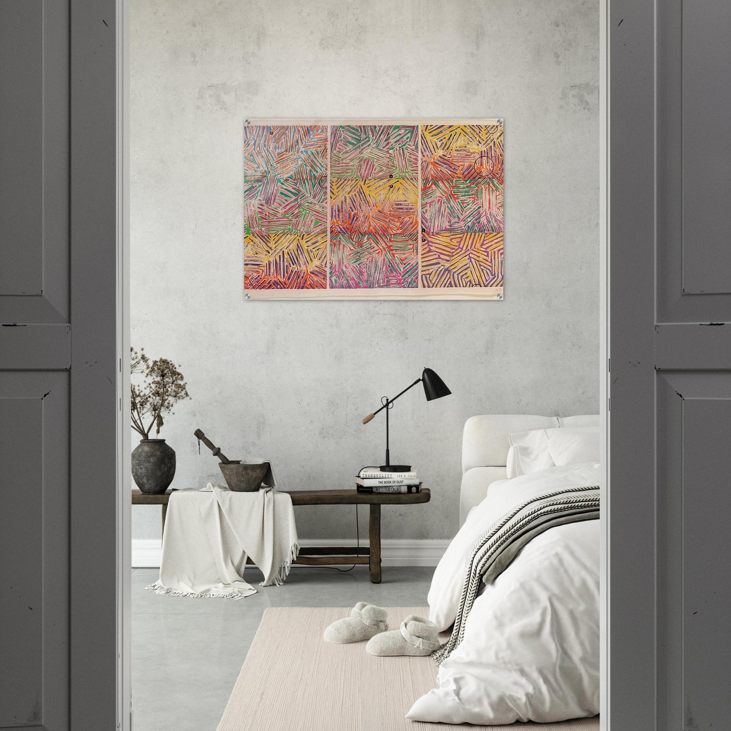 USUYUKI ULAE 227 - Jasper Johns Acrylic Print - 70x100 cm / 28x40″ inches