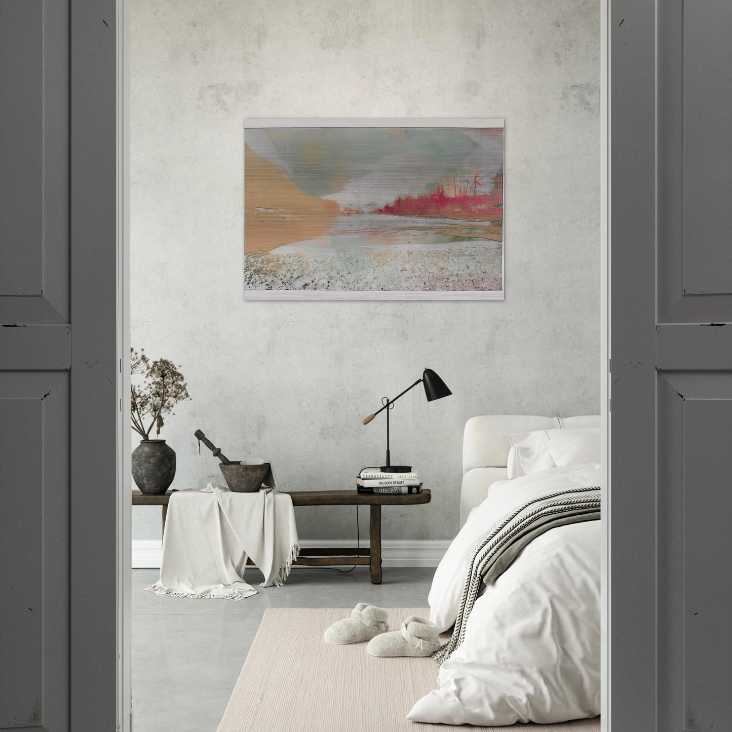 View of the Emme - 1971 - Dieter Roth Brushed Aluminum Print - 70x100 cm / 28x40 inches | Dieter Roth Aluminum Print | Dieter Roth Prints