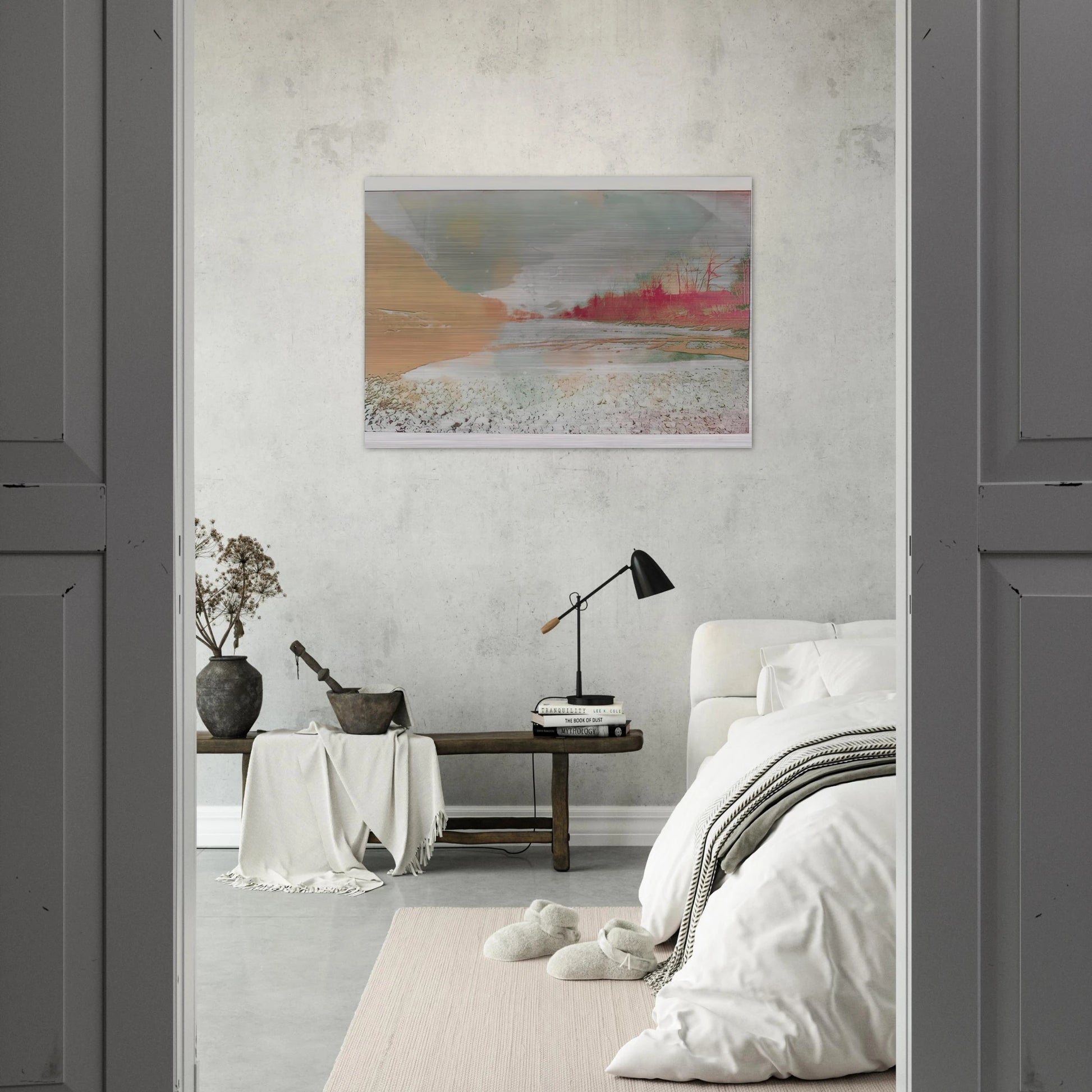 View of the Emme - 1971 - Dieter Roth Brushed Aluminum Print - 70x100 cm / 28x40 inches | Dieter Roth Aluminum Print | Dieter Roth Prints