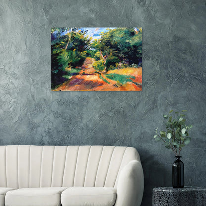 Landscape Near Varengeville - Pierre-Auguste Renoir Brushed Aluminum Print - 70x100 cm / 28x40 inches | Pierre-Auguste Renoir Aluminum Print | Pierre-Auguste Renoir Prints
