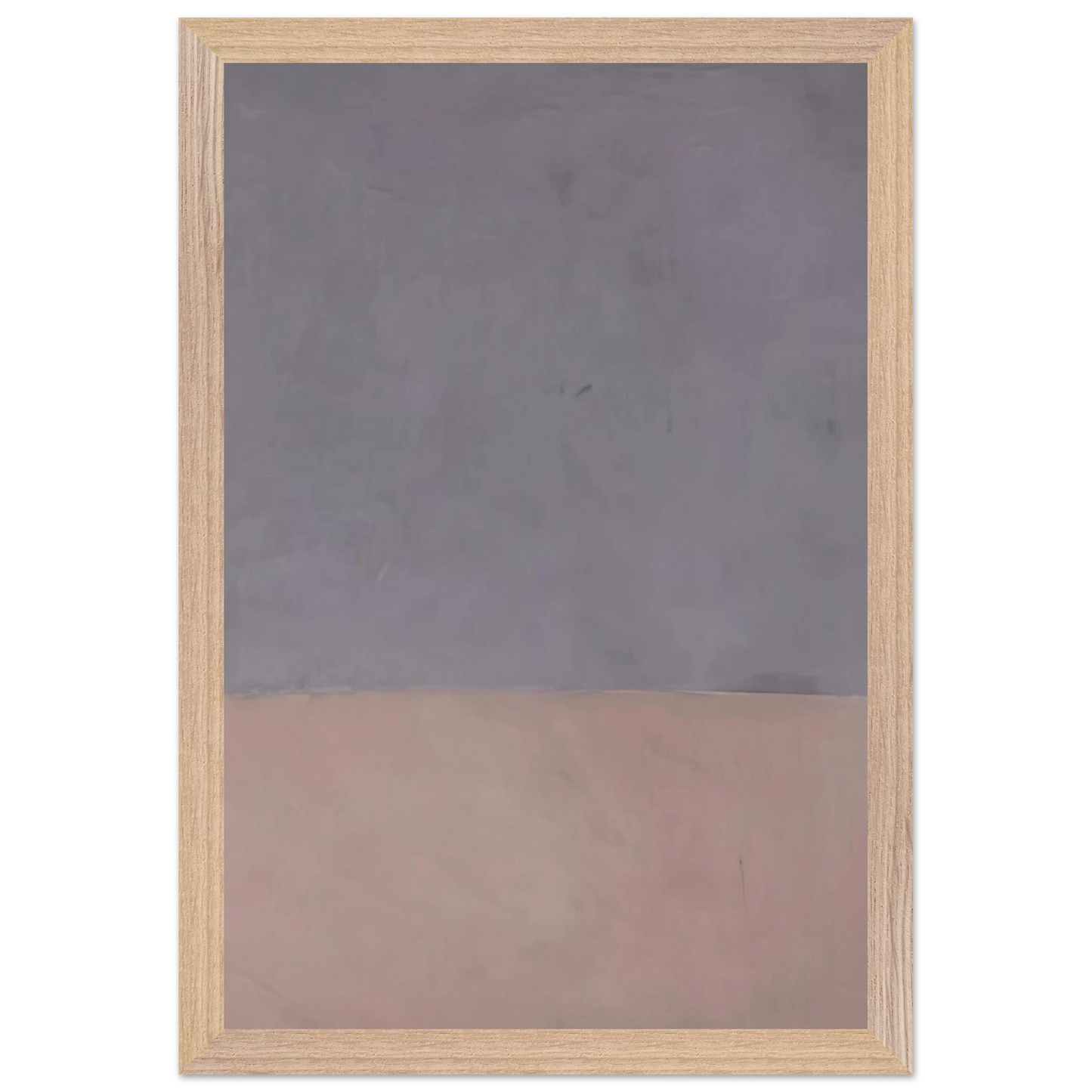 Mark Rothko - Untitled Gray and Mauve - 1969 Wall Art - 60x80 cm / 24x32 inches - Premium Wooden Framed Poster With Fine Art Paper-canvas - White frame