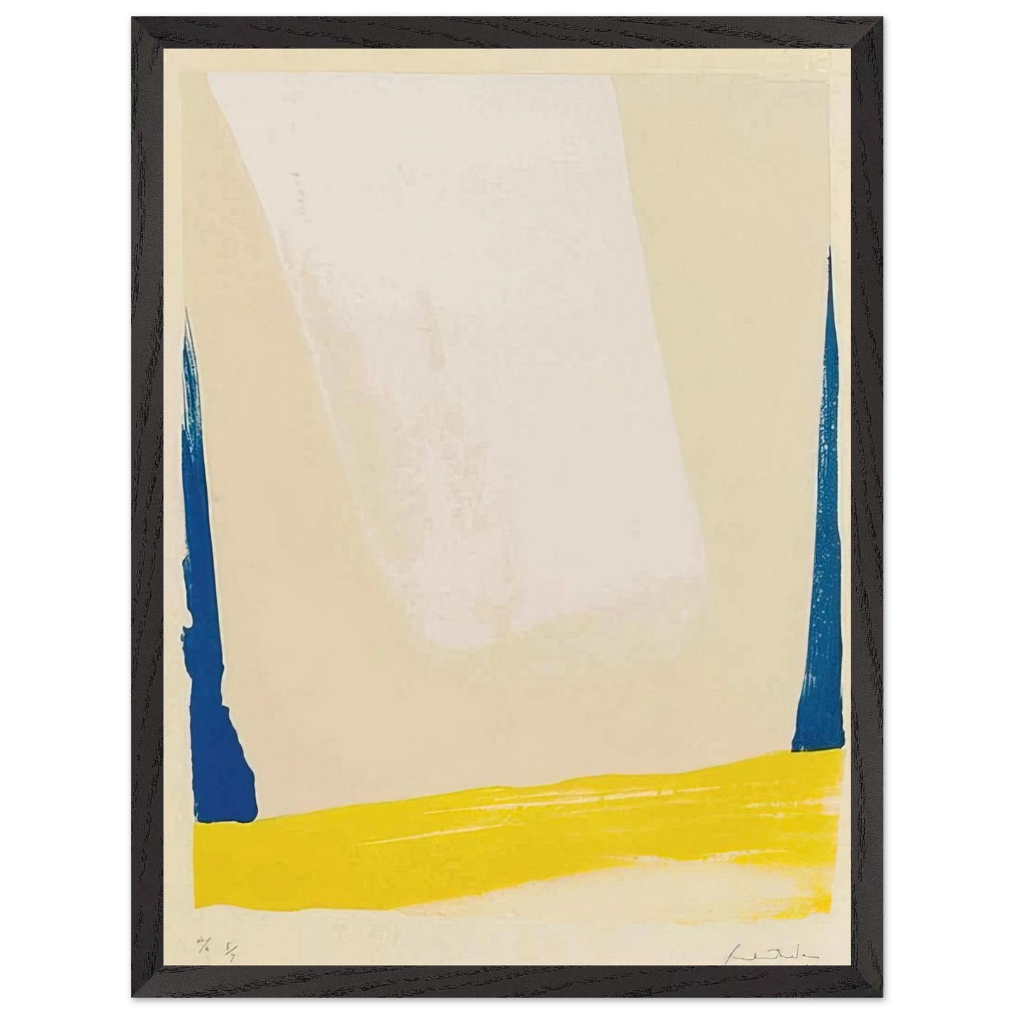 Helen Frankenthaler - White Portal - 1967 Wall art - 20x25 cm / 8x10 inches - Fine Art Poster-canvas - -