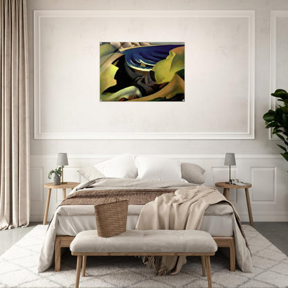 THE CLIFFS 1921 - Thomas Hart Benton Acrylic Print - 70x100 cm / 28x40″ inches | Thomas Hart Benton Wall Art | Thomas Hart Benton Prints